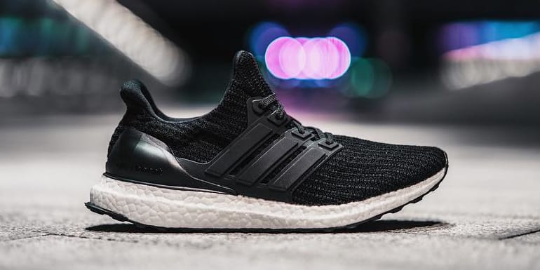 ultra boost black 4.0 on feet