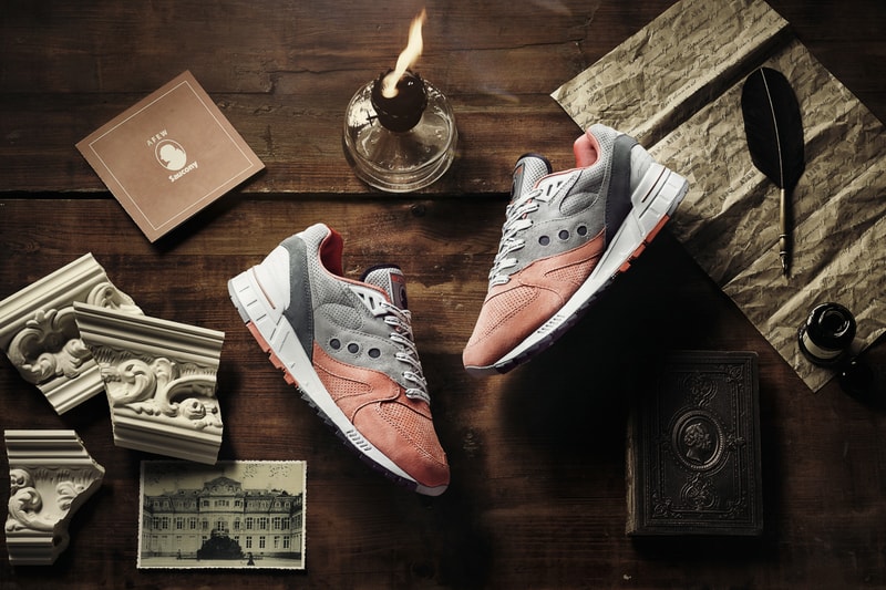 Afew Saucony Shadow Master 5000 footwear pink grey premium pigskin suede release date info drop October 14