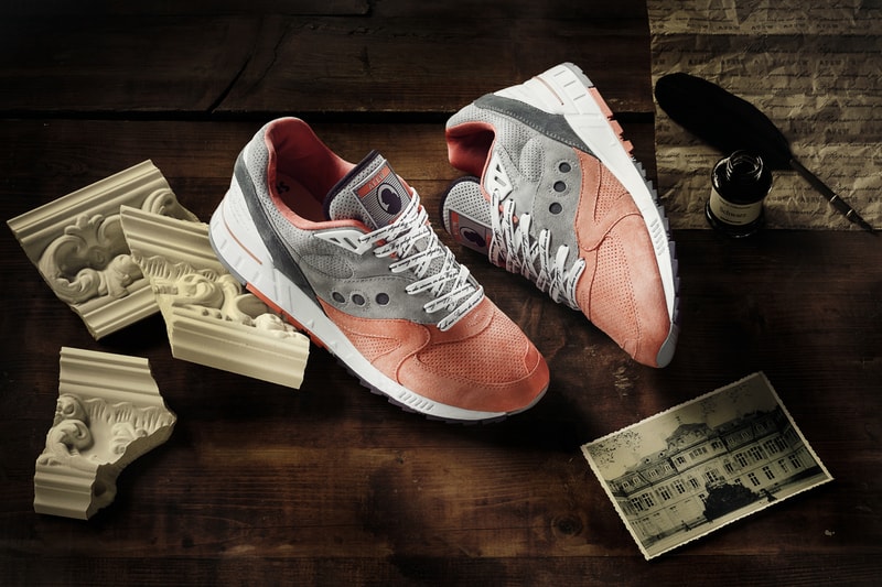 Afew Saucony Shadow Master 5000 footwear pink grey premium pigskin suede release date info drop October 14