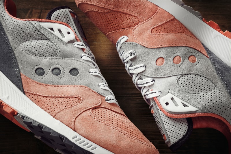 Afew Saucony Shadow Master 5000 footwear pink grey premium pigskin suede release date info drop October 14