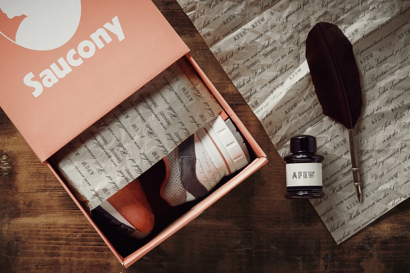 Afew Saucony Shadow Master 5000 footwear pink grey premium pigskin suede release date info drop October 14