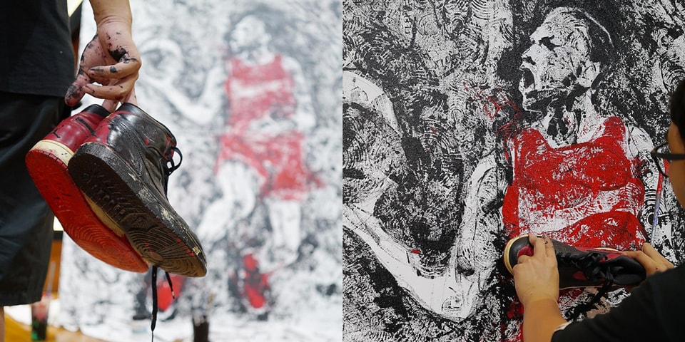 Artist Uses Air Jordan 1 To Paint Michael Jordan Hypebeast