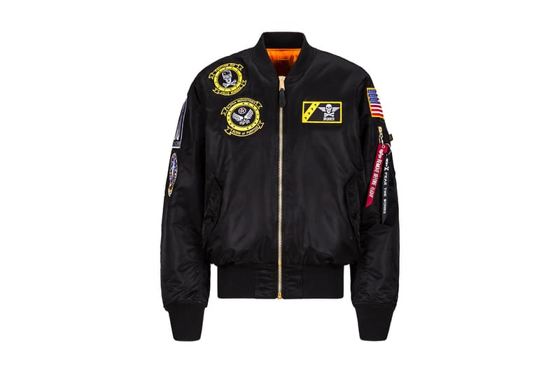 Alpha Industries MA 1 POW MIA You Are Not Forgotten Fear the Bones Flight Jacket Limited Edition