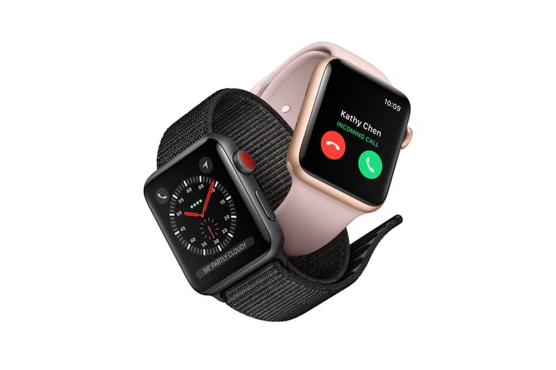 apple watch series 3 cellular lte connectivity cellphone details spec specifications keynote talk tim cook barometric altimeter wifi w2 chip