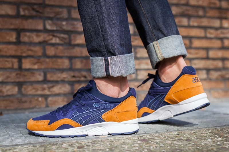 ASICS Gel Lyte V Peacoat Brown Denim Blue Colorway