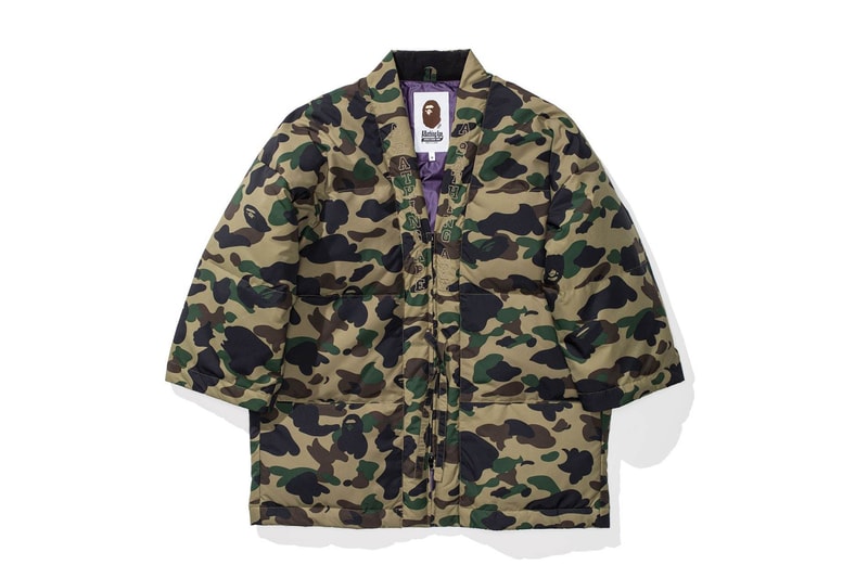 BAPE 1ST Camo Hanten Light Down Jacket 