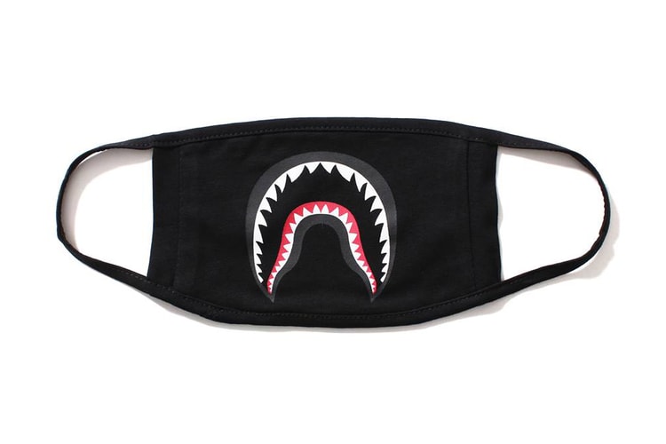 BAPE Dropping Black Shark Mask & Matching Neck Warmer