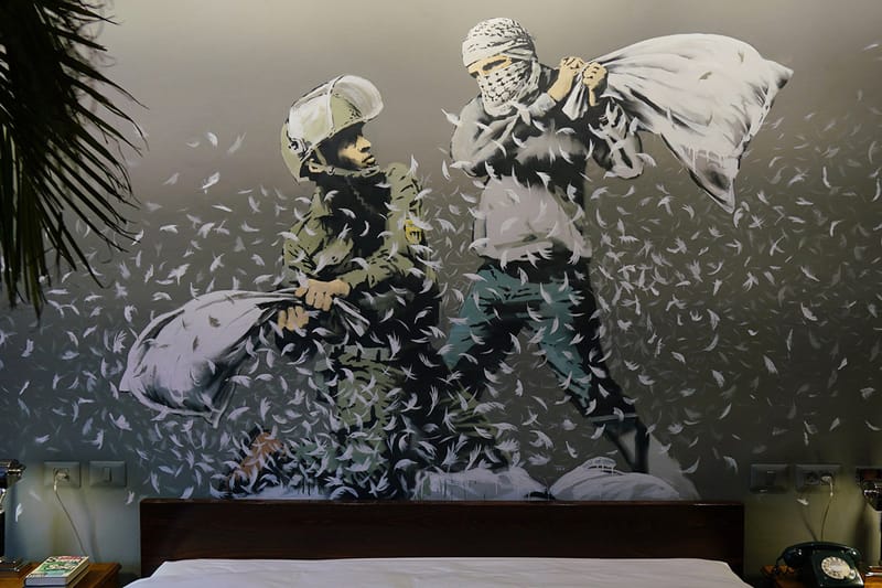 Banksy's Gift Shop, JR's Politically-Charged Mural & More Noteworthy Art Stories