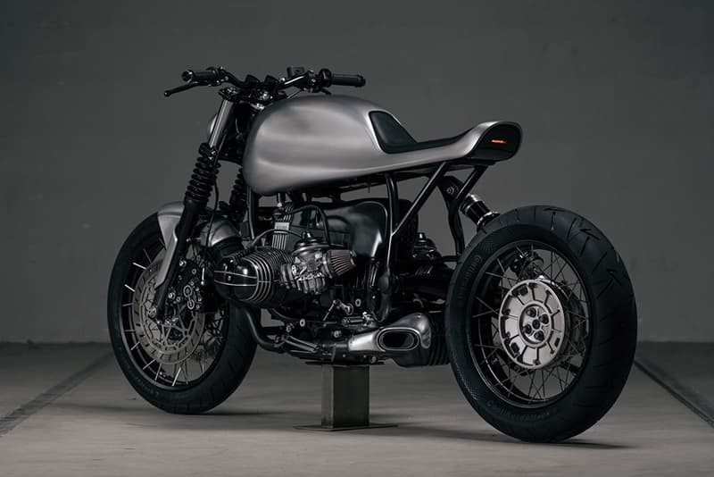 BMW R100R V07 "The Whale" Cafe Racer Gray Custom Motorcycle Minimalist