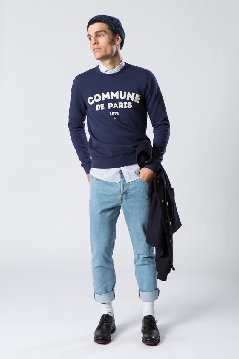 Commune de Paris Fall Winter 2017 Lookbook Lookbooks Tourist Jackets Sweaters Pants Jeans Tops Bottoms French