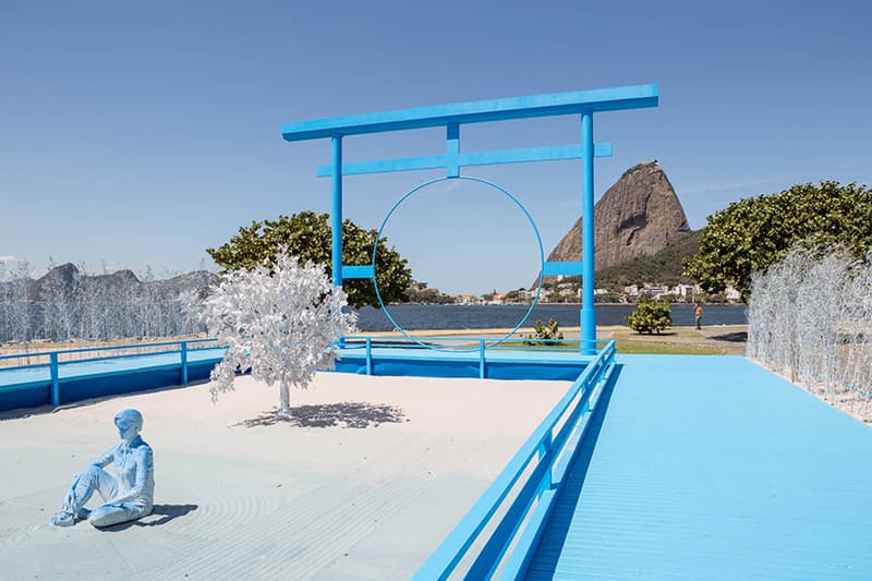 Daniel Arsham Blue Zen Garden Rio Sugar Loaf Mountain rio de janeiro