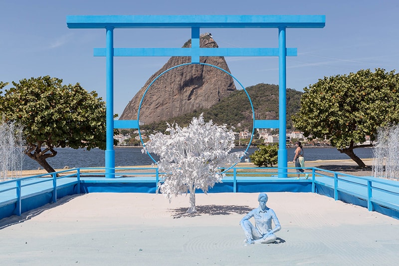 Daniel Arsham Blue Zen Garden Rio Sugar Loaf Mountain rio de janeiro