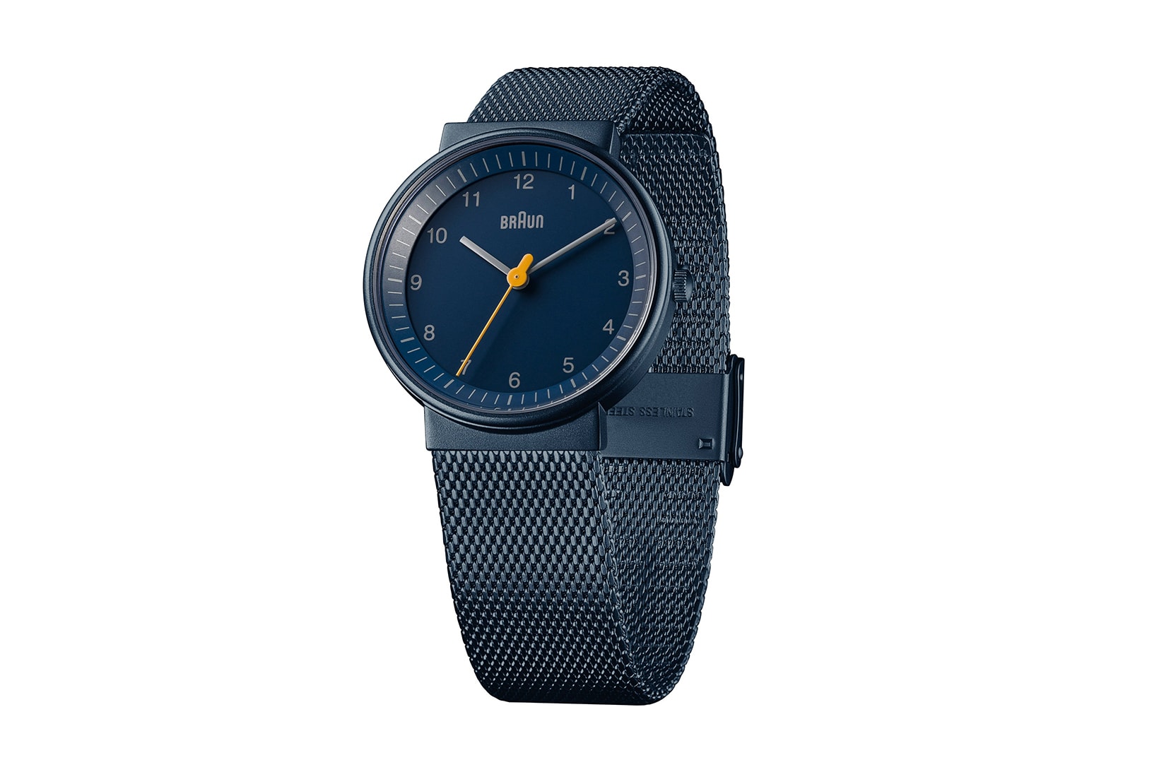 dezeen Braun BN0031 Watch Blue Dial Mesh Dieter Rams Limited Edition