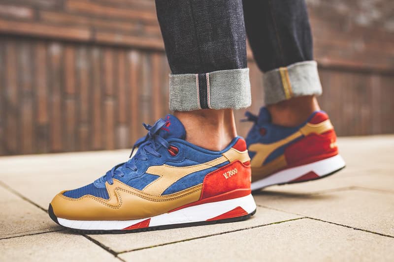 Diadora V7000 Premium Dutchblue Croissant Ketchup Blue Tan Red Sneakers Shoes Footwear 2017 September Release Date Info Afew