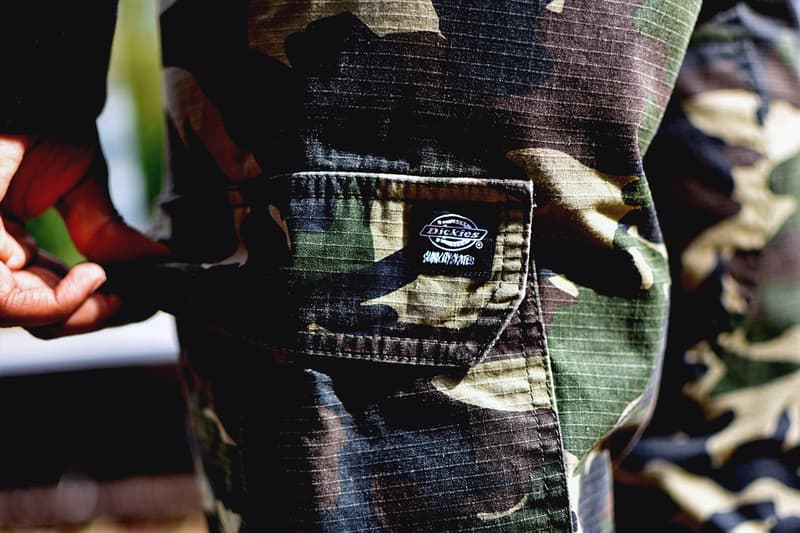 Dickies x Slam City Skates Camouflage Trousers Sidebag New Collaboration First Look Lookbook