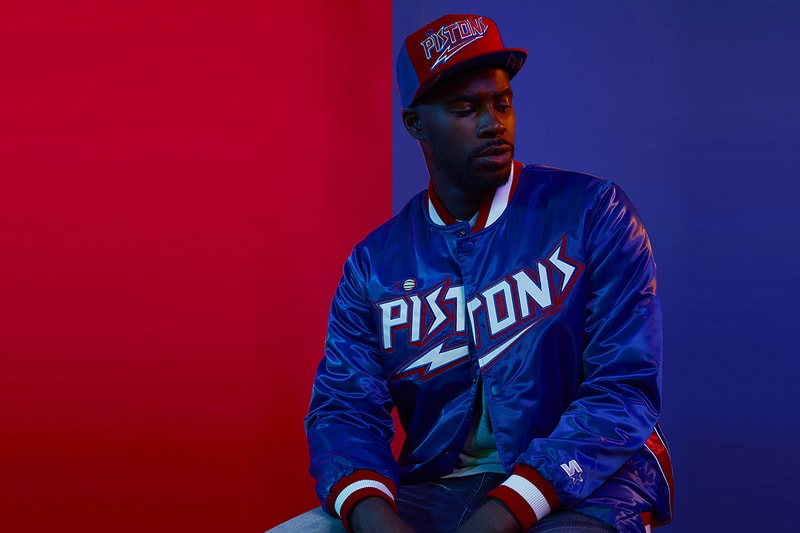 DTLR Starter NBA Capsule Collection Detroit Pistons jacket