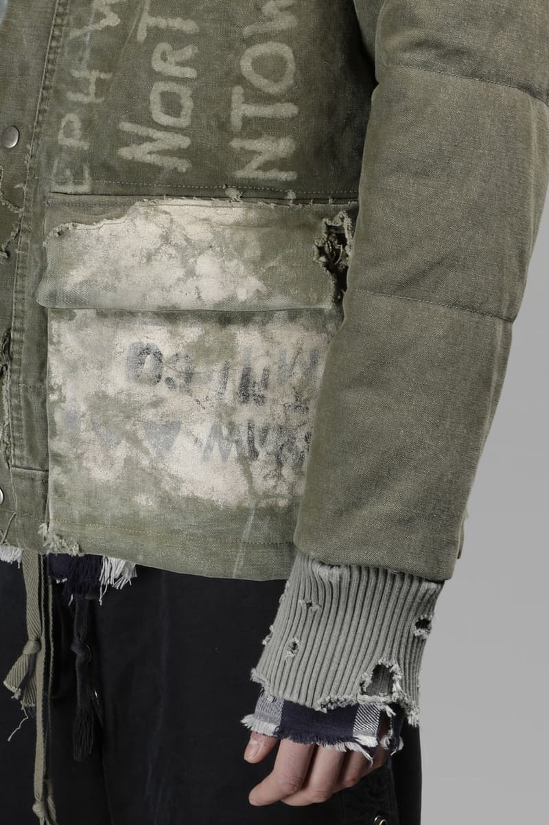 Greg Lauren Destroyed Duffle Retro Jacket