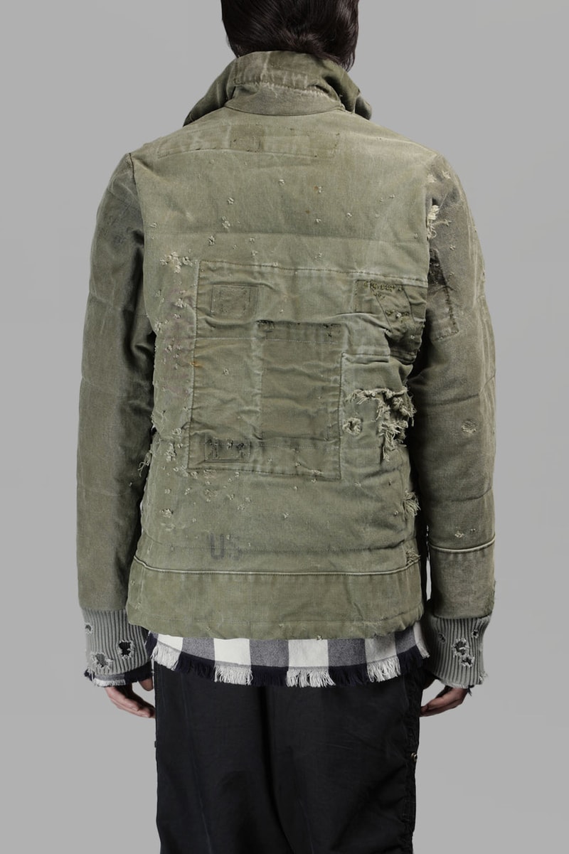 Greg Lauren Destroyed Duffle Retro Jacket