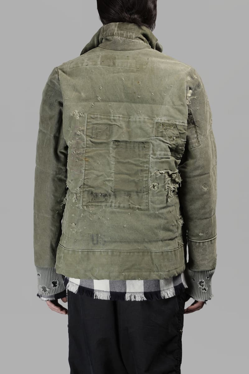Greg Lauren Destroyed Duffle Retro Jacket