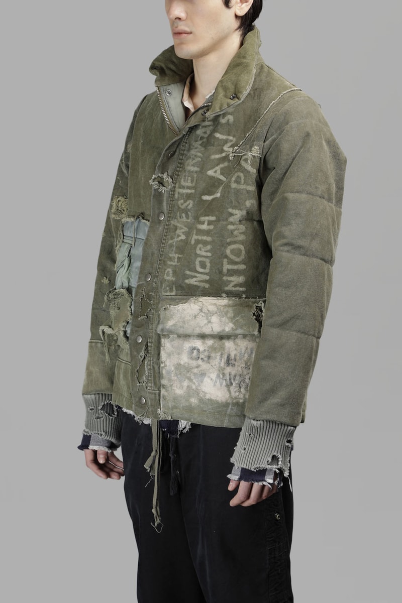 Greg Lauren Destroyed Duffle Retro Jacket