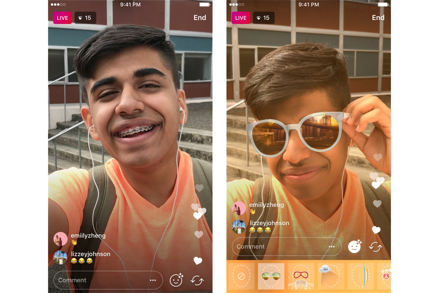 Instagram Face Filters Live Videos 2017 September 21 Release App Update