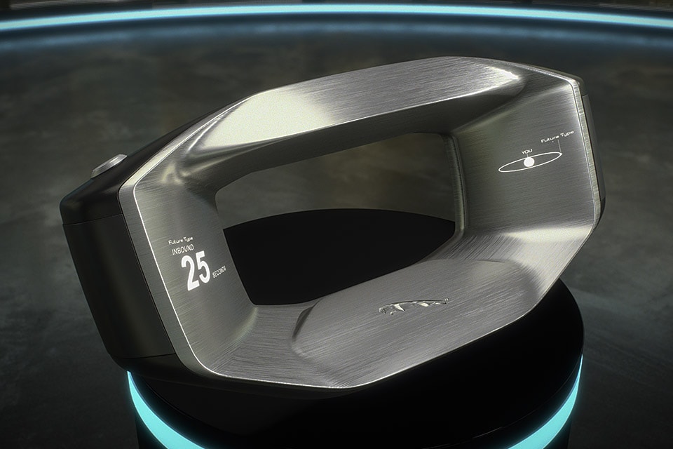 Jaguar Autonomous Intelligent Future-Type Car Concept Sayer Steering Wheel