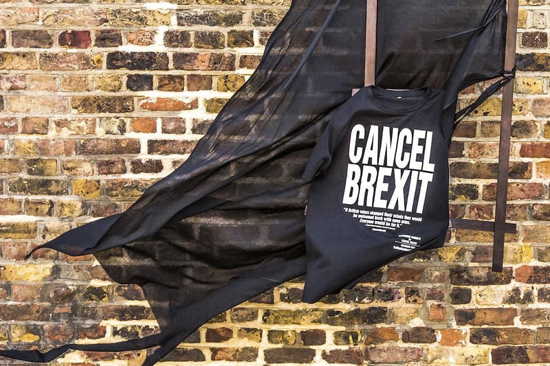 Katharine Hamnett Cancel Brexit T-Shirts EU Europe Capsule