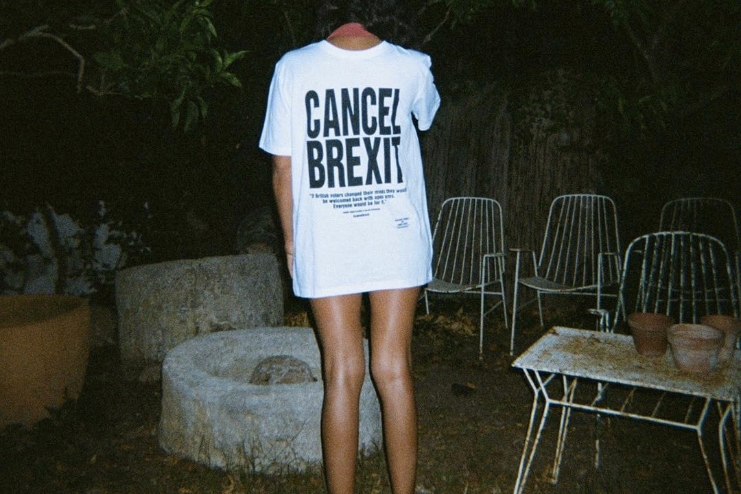 Katharine Hamnett Cancel Brexit T-Shirts EU Europe Capsule