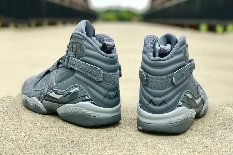KAWS Nike Air Jordan 8 Custom truebluecustoms Sneakers Suede Embossed Paint