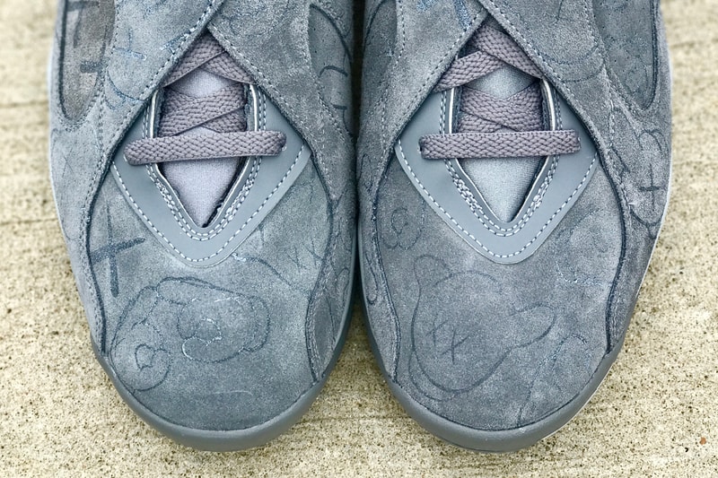 KAWS Nike Air Jordan 8 Custom truebluecustoms Sneakers Suede Embossed Paint