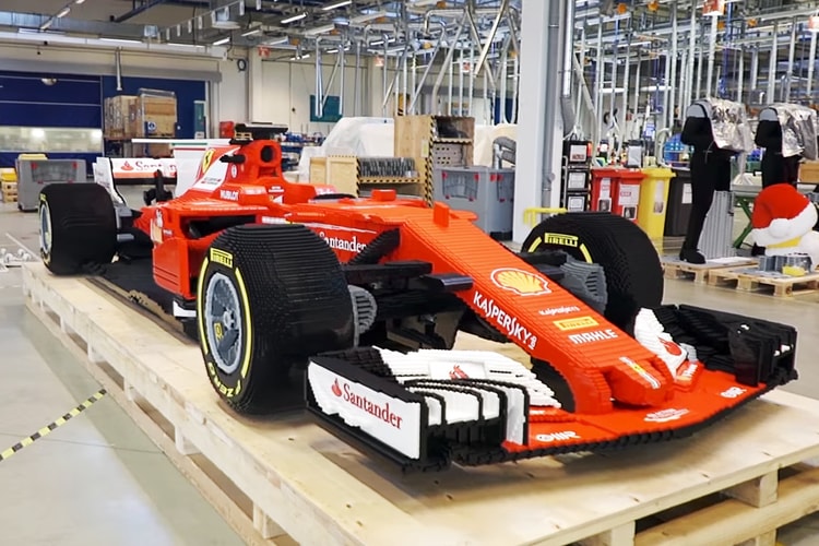 Watch LEGO Build a Ferrari F1 Car Using 350,000 Bricks