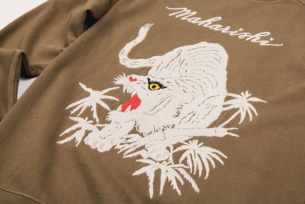 maharshi "White Tiger" Collection East Asia Embroidery