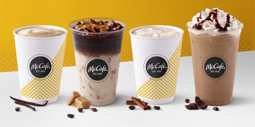 Small McCafé® Iced Caramel Macchiato with Espresso