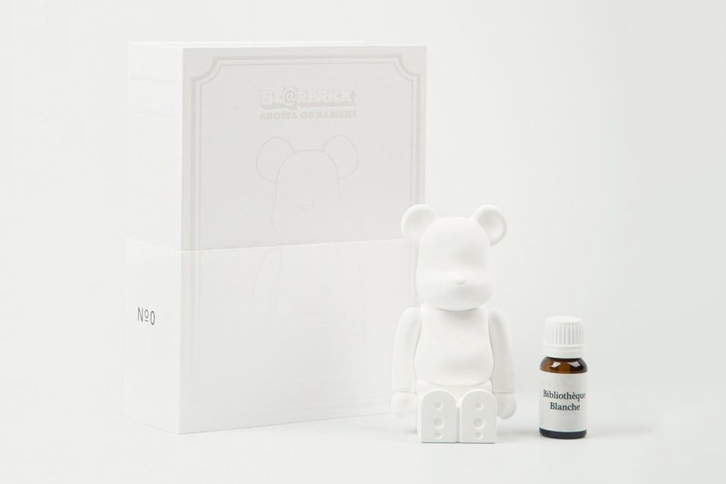 Medicom Toy Library Design Bearbrick Ornament Bibliotheque Blanche White
