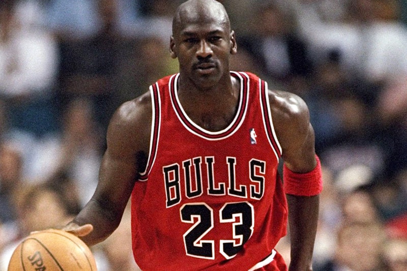 Michael Jordan Retro Nike Jerseys Chicago Bulls Red Away Uniform