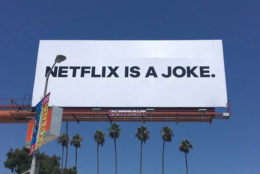 Netflix Is a Joke Billboards