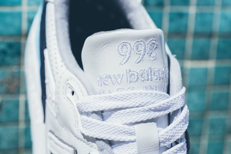 New Balance 998 White/Navy/Blue/Silver Colorway