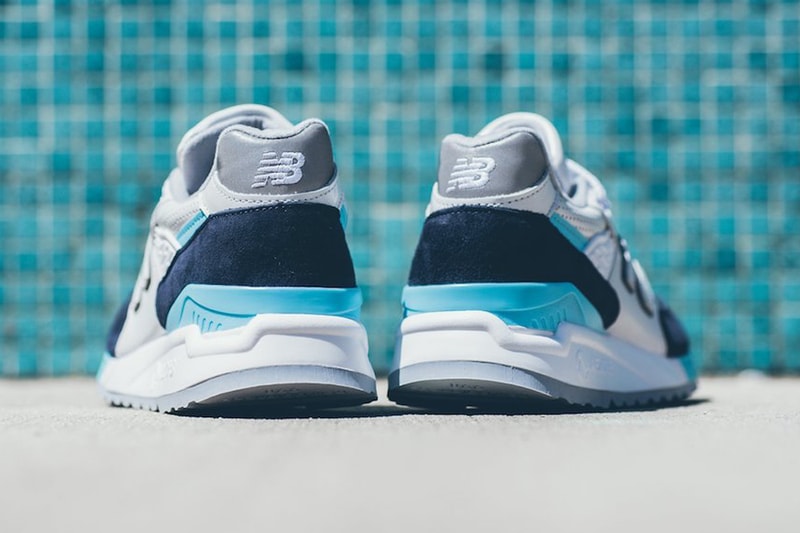 New Balance 998 White/Navy/Blue/Silver Colorway