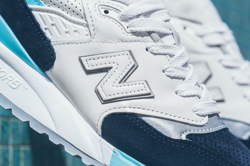 New Balance 998 White/Navy/Blue/Silver Colorway