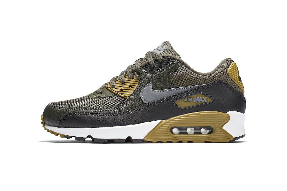 Nike Air Max 90 Essential Cargo Khaki Black Sequoia Cool Grey 2017 Fall September Release Date Info Sneakers Shoes Footwear