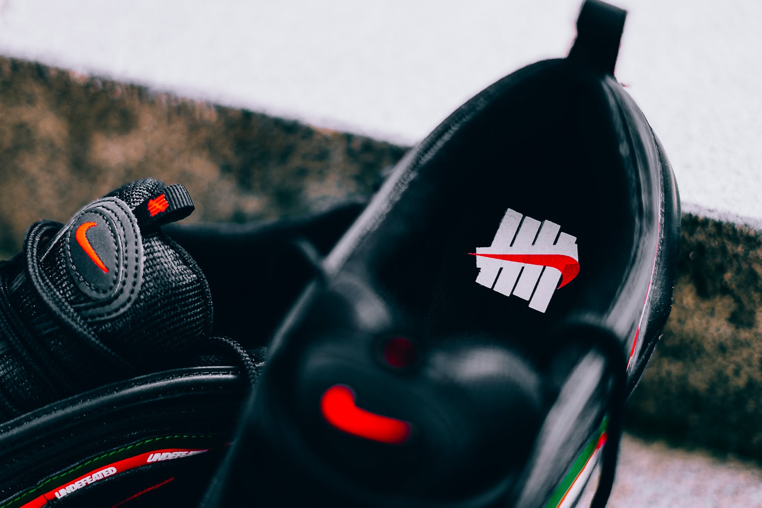 UNDEFEATED UNDFTD Nike Air Max 97 Collaboration Sneaker Black On Feet Release Date Info Drops September 21