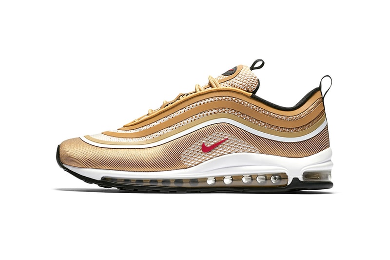 Nike Air Max 97 Ultra Metallic Gold OG Original Colorway Sneakers Shoes Footwear 2017 Fall Release Date Info