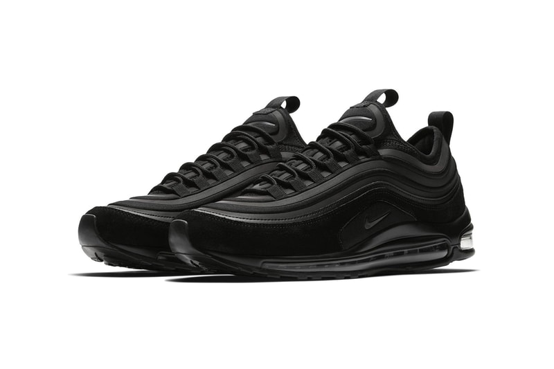 Nike Air Max 97 Ultra SE Triple Black All Sneakers Shoes Footwear 2017 Release Info Drops