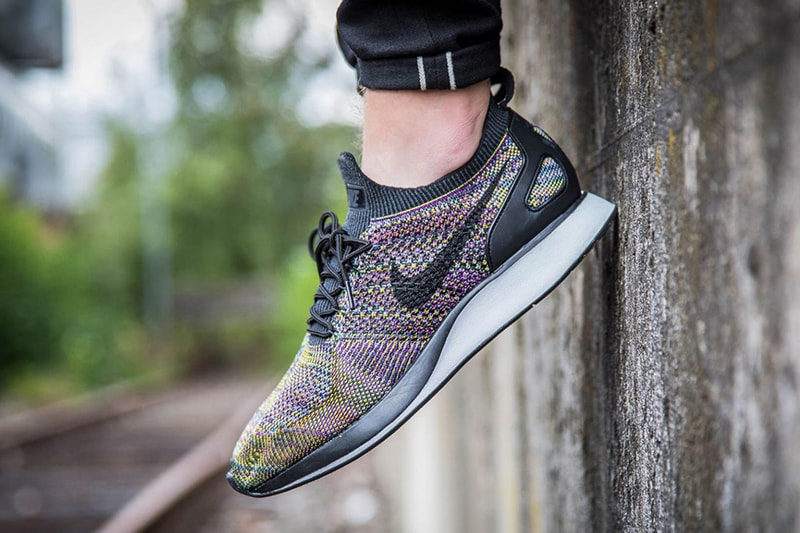 Nike Air Zoom Mariah Flyknit Racer Multicolor 2 0 footwear purple yellow green running Release Date Info