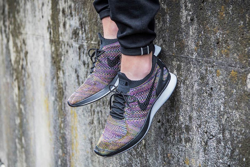 Nike Air Zoom Mariah Flyknit Racer Multicolor 2 0 footwear purple yellow green running Release Date Info