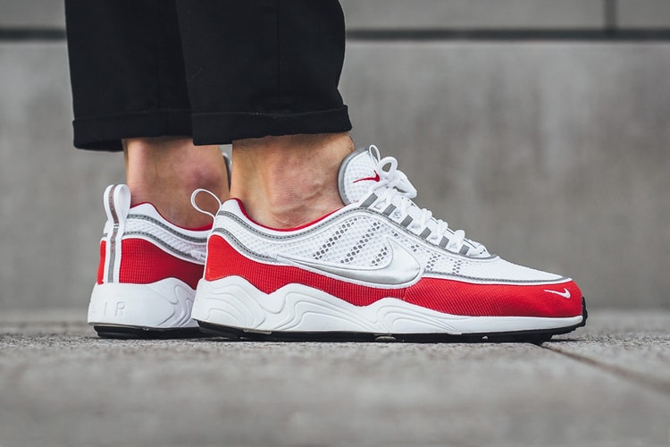 Nike's Air Zoom Spiridon Takes on A "University Red/Metallic Silver" Makeover