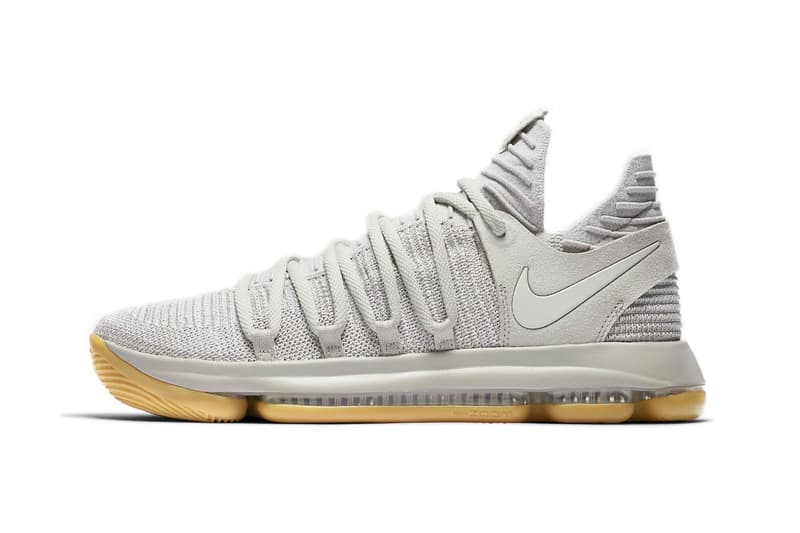 Nike KD Kevin Durant 10 Light Grey Bone Gum Sole