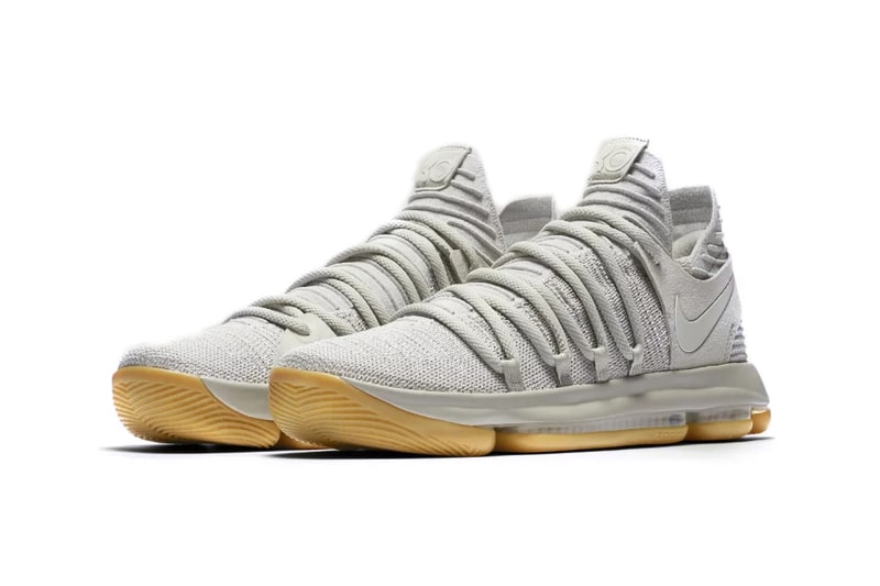 Nike KD Kevin Durant 10 Light Grey Bone Gum Sole