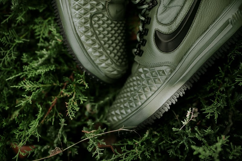 Nike Lunar Force 1 Duckboot Medium Olive Dark Green Colorway