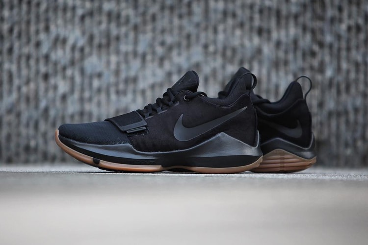 Paul George's Nike PG1 Goes All-Black With Gum Details